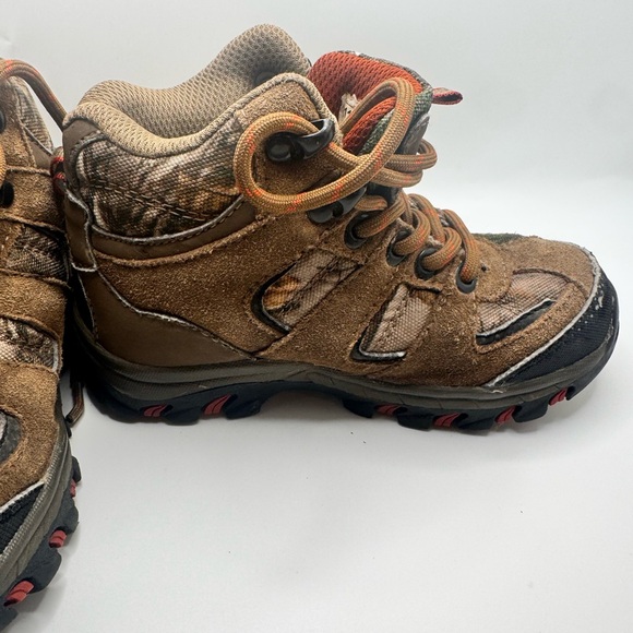 Coleman Griz Jr. Hiker Outdoor Boots Boys Toddler Size 11 Brown Leather and Camo - Picture 13 of 13